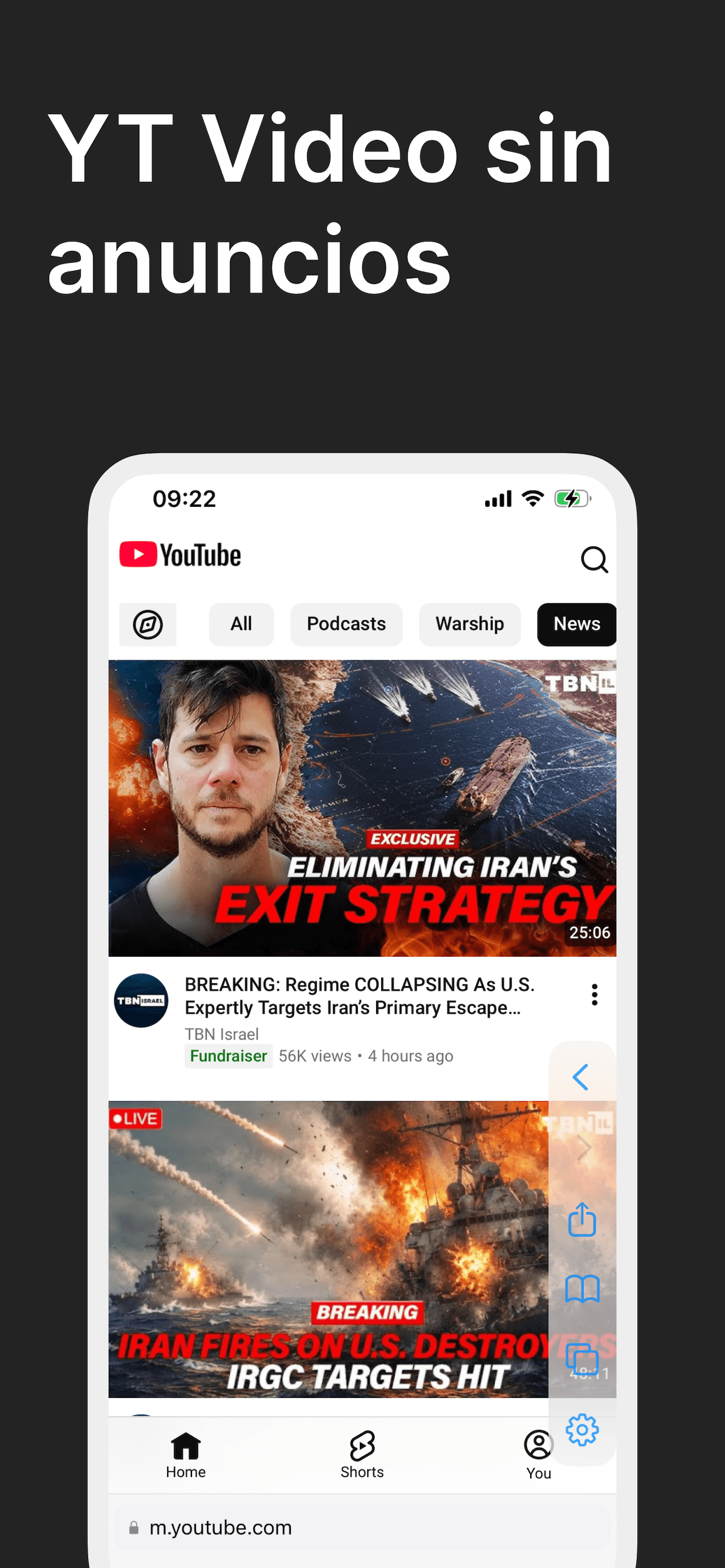 Todas tus plataformas en un solo lugar — Captura de pantalla de la app PureTube